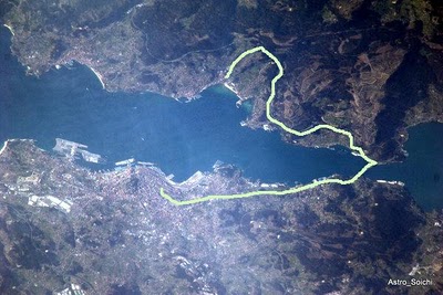 Foto de vigo desde el espacio, www.descubregalicia.com